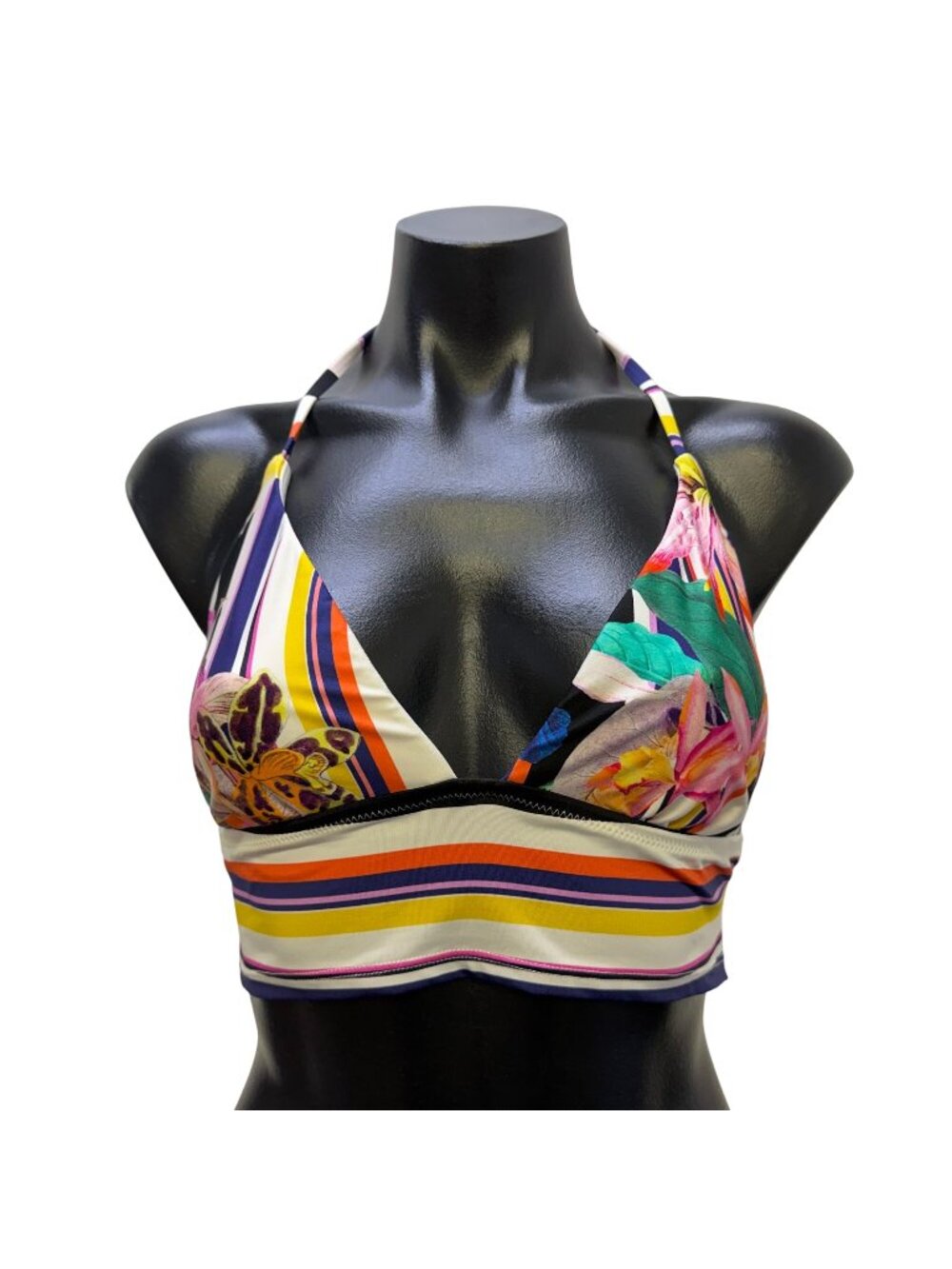 NWT Trina Turk Swim Top Multi Halter Bikini Size 12